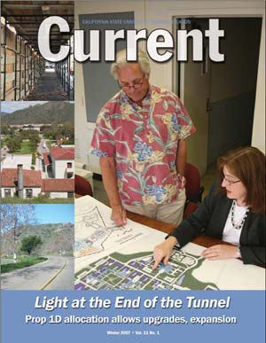 Planners overlooking construction plans