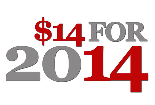 $14 for 2014