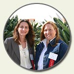 Lori MacDonald and Yvette from Alumni Association Board