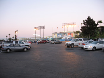 Dodger Stadium parking lot