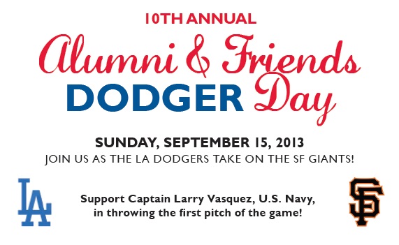 Dodger Day, Sunday September 15, 2013, Join us as the LA Dodgers take on the SF Giants.