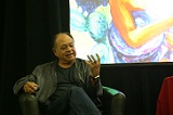 Cheech Marin describes a piece from personal Chicano Art collection.