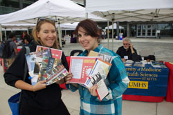 students at graduate school fair