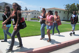 Photo 2 of Summer Bridge students at CSUCI