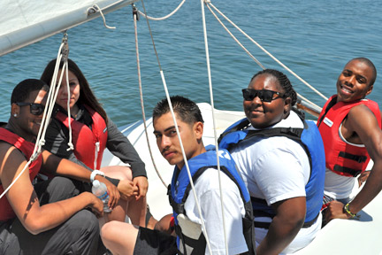 Photo of EOP students enjoying an outting.