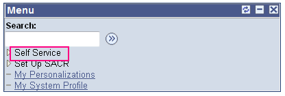Student Self Service Navigation Student Self Service Navigation