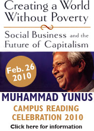 Campus Reading Celebration, Muhammad Yunus, Febuary 26, 2010