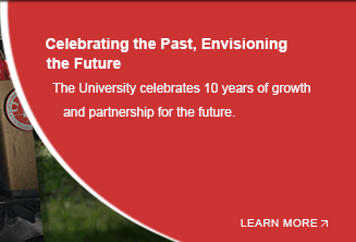 The University celebrates 10 years of growth and partnership for the future in recent events.