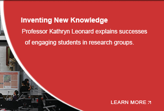 Professor Kathryn Leonard explains successes of engaging students in research groups.