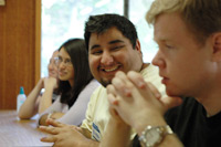 Students at leadership retreat