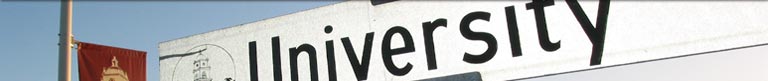 University Drive Street Sign