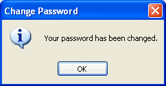 Password confirmation dialog box which reads