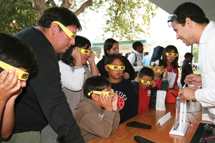 Ventura County K-8 school children learn from CI students at the CI Science Carnival.