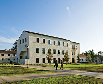 Del Norte Hall, in front of Madera Hall