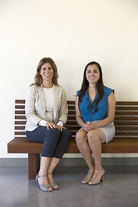 Carola Matera (left) and doctoral student Maricela Gonzalez