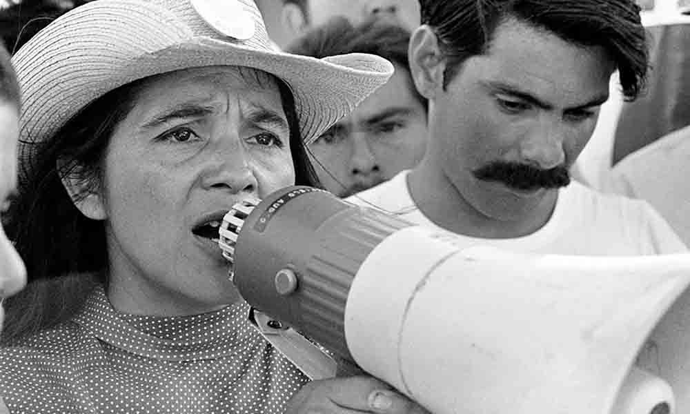 Dolores Huerta fighting for Chicano/a rights