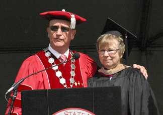 President Rush and Joanne Coville