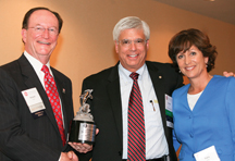 President Rush, Honoree George S. Leis and Tracy Lehr