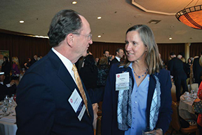 President Rush and Professor Cynthia Wyels