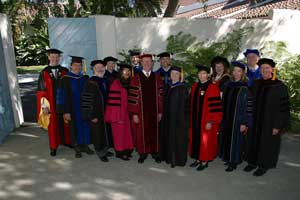 President Rush with original faculty