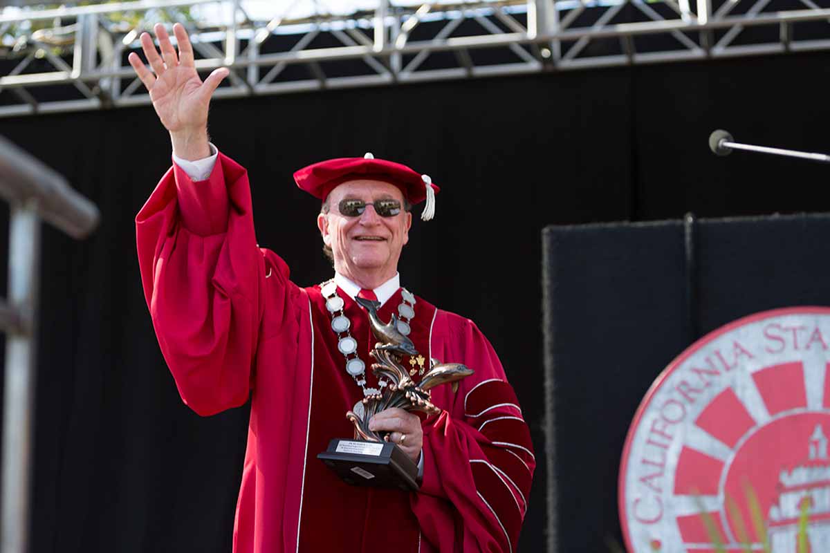 President Rush was named an honorary alum of the  Class of 2016.