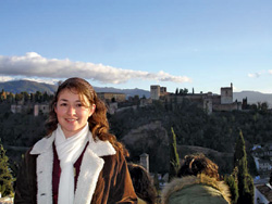 Student Adriana Luquin-Sanchez in Spain