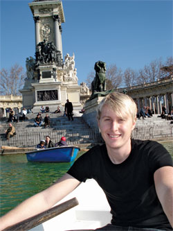 Student Chris Hoffman in Ukraine