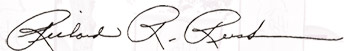 Signature of the President, Richard R. Rush