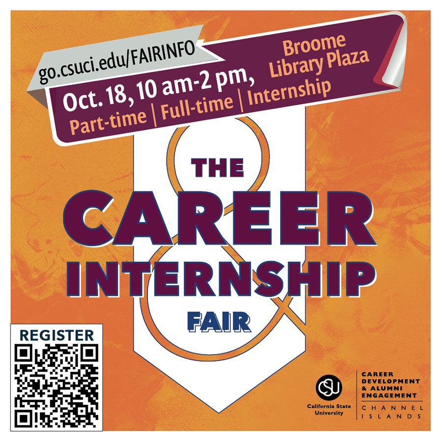 Career & Internship Fair; Wednesday, Oct. 18 10 a.m. to 2 p.m.