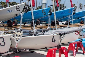 sailboats on the dock