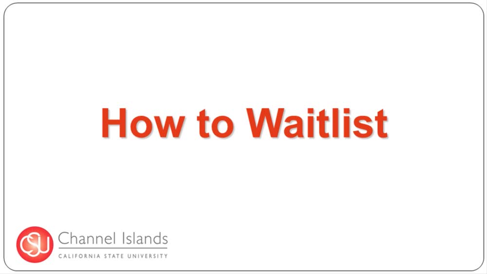 How to Waitlist