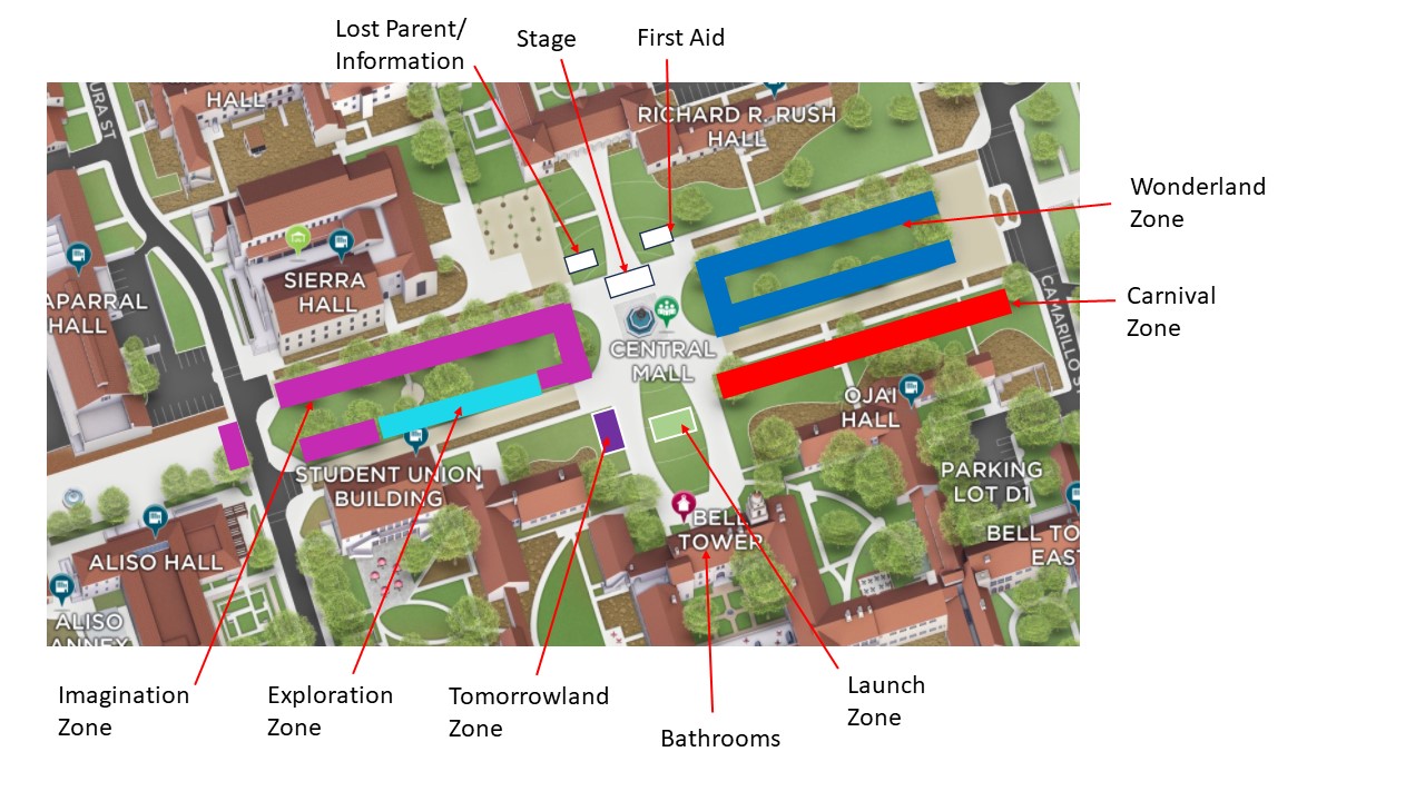 map of the STEAM Carnival
