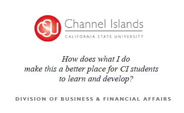 Business card asks How does what I do make this a better place for CI students to learn and develop?