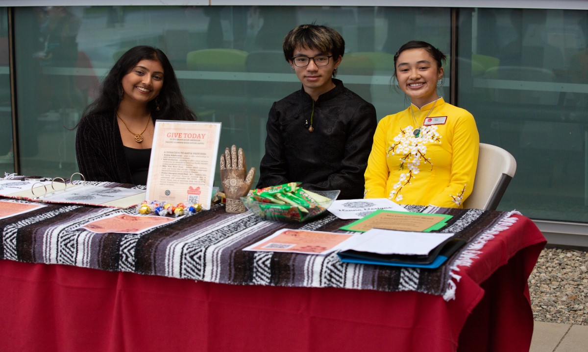 students at cultural event