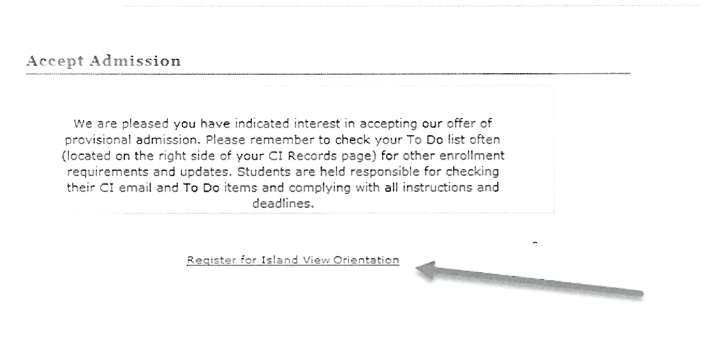 Orientation Registration Link