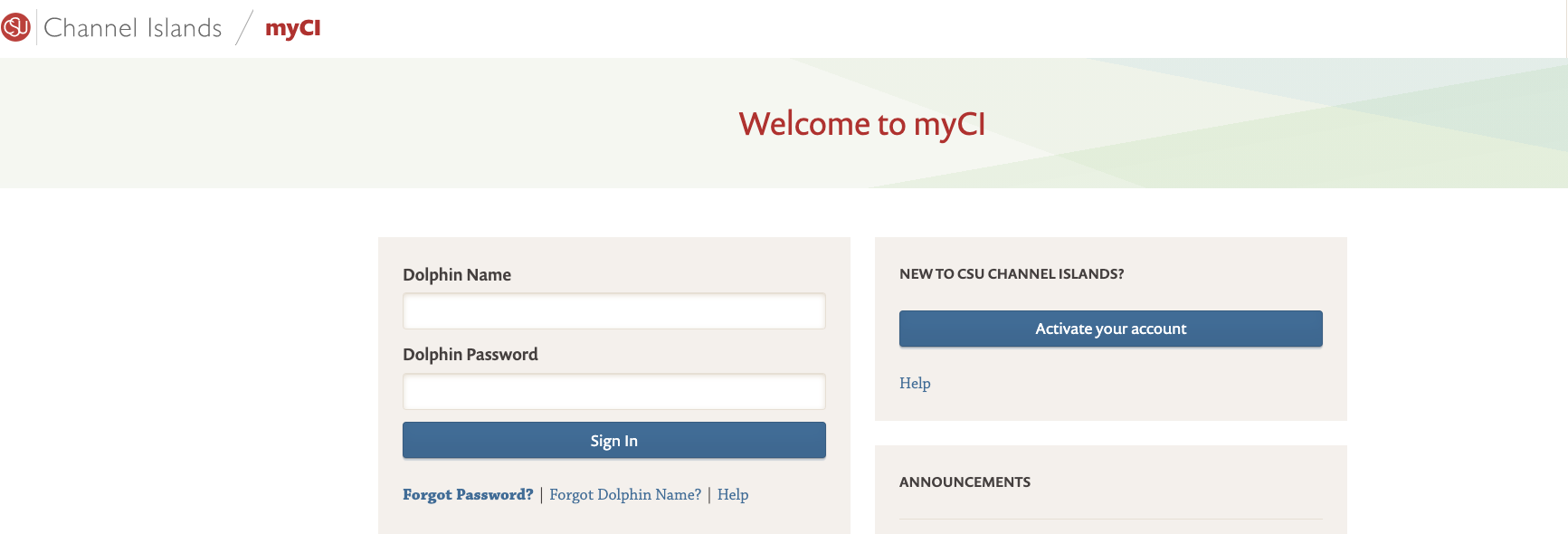 image of myci login