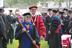 President Richard Rush at Graduation Ceremony