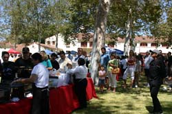 Photo of people at BBQ