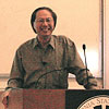 Professor lecturing for seminar