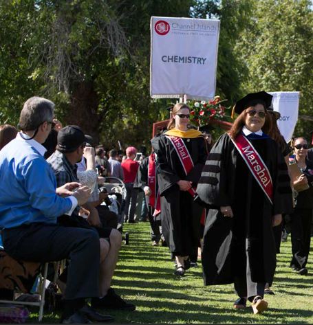 Dr. V leading chemistry graduates