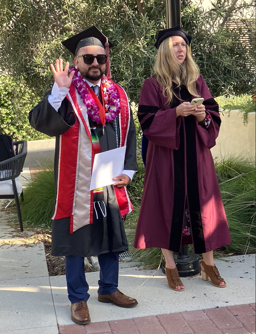 student receives department award