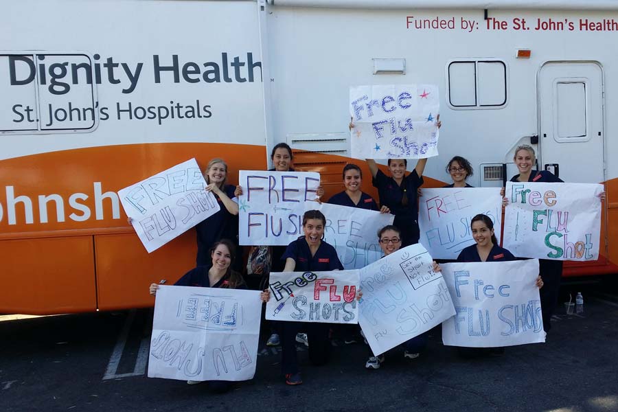 CI Nursing Students Free Flu Shot Clinic Free Flu Shot Clinic for Community
