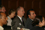 Audience engaged during speaker event
