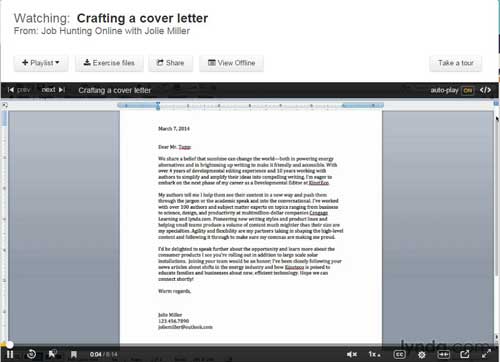 Crafting a Cover Letter