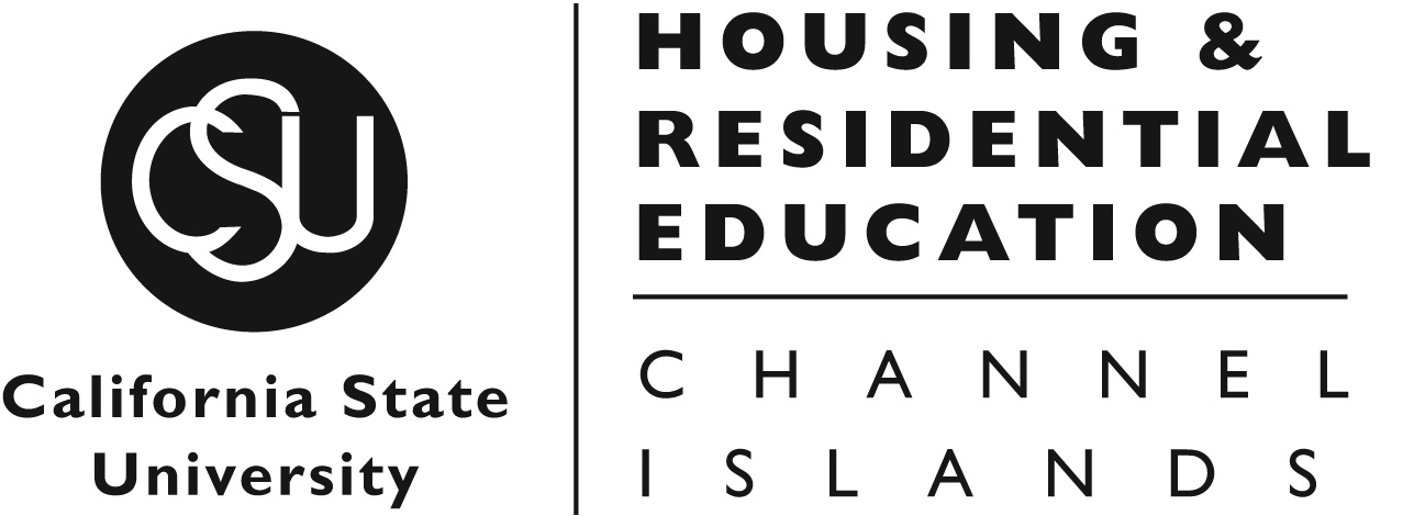 Black and White Housing and Residential Education logo