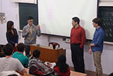 Professor Billy Wagner and Professor C.S. Stone Shih answering student questions