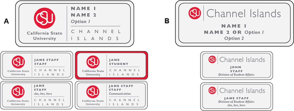 Nametags Communication Marketing Csu Channel Islands