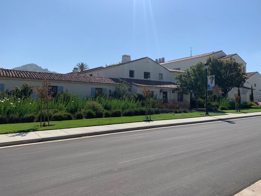 Manzanita Hall view from Ventura Street