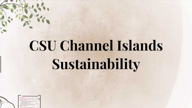 CSU Channel Islands Sustainability