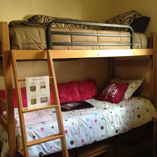 Bunked Beds with ladder